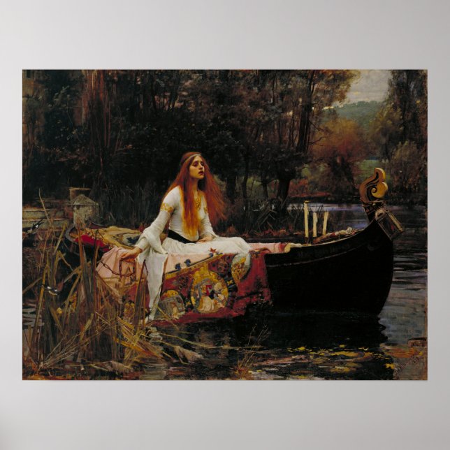 Lady of Shallot by Waterhouse Poster (Front)