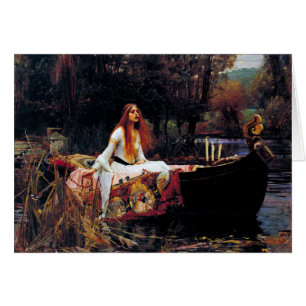 Lady Of Shallot on Boat J.W. Waterhouse Fine Art
