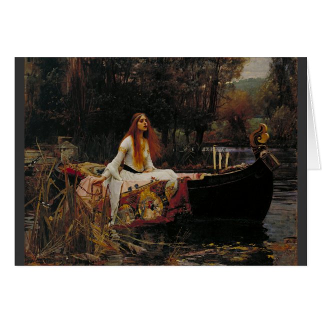 Lady of Shallot Pre-Raphaelite Painting (Front Horizontal)