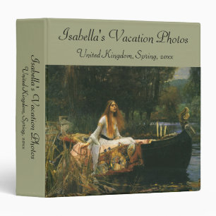 Lady of Shalott On Boat by John William Waterhouse Binder