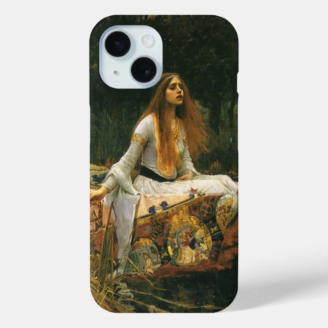 Lady of Shalott On Boat by John William Waterhouse Case-Mate iPhone Case (Back)