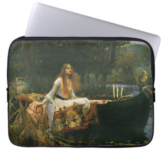 Lady of Shalott On Boat by John William Waterhouse Laptop Sleeve
