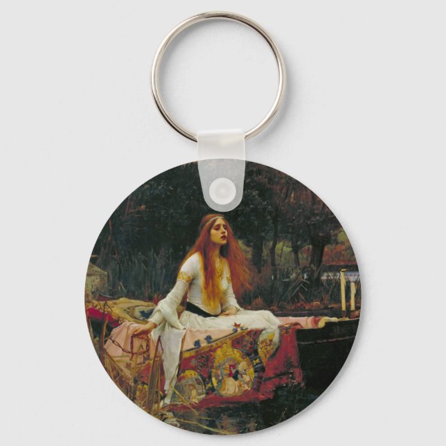 Lady of Shalott on the Water Keychain (Front)