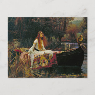 Lady of Shalott on the Water Postcard