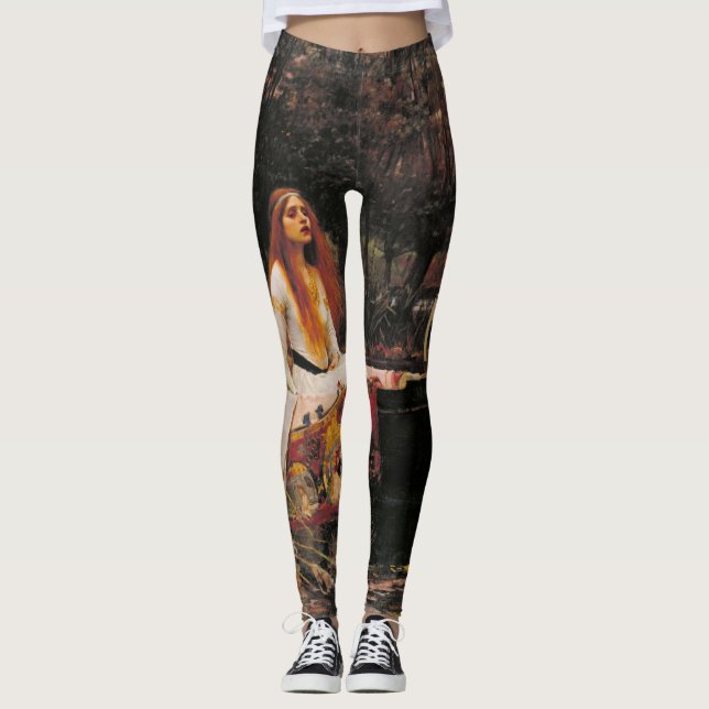 Lady of Shalott Waterhouse Art Leggings (Front)