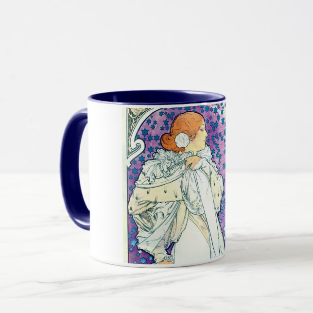 Lady of the Camelias, Alphonse Mucha Mug (Front Left)