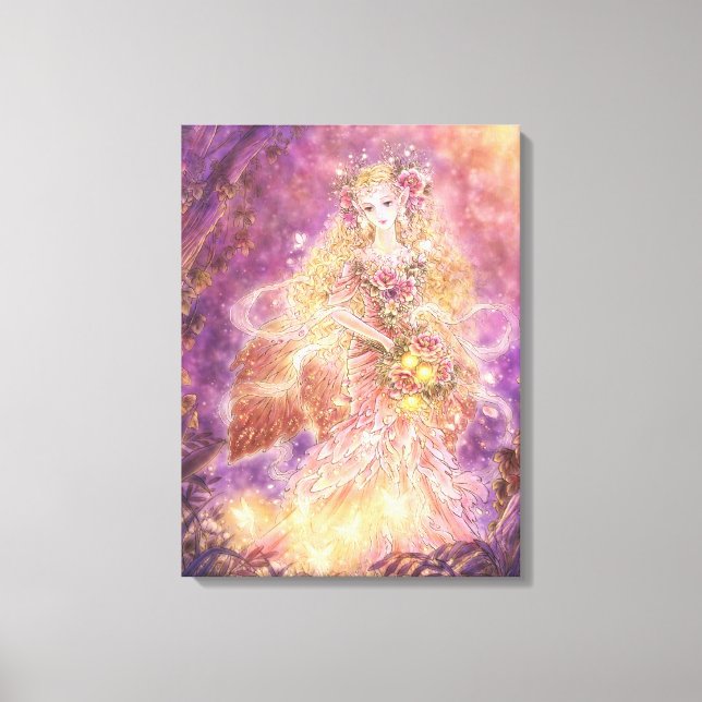 Lady of the Forest Fantasy Art Canvas Print (Front)