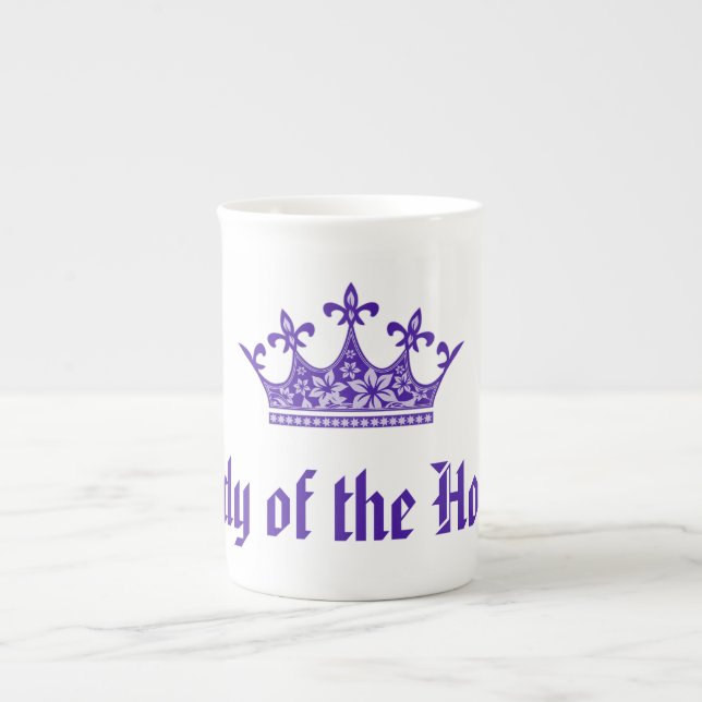 Lady of the House China Tea Cup (Front)