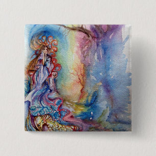 LADY OF THE LAKE 2 INCH SQUARE BUTTON
