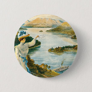Lady of the Lake ~ Furness Railway 2 Inch Round Button