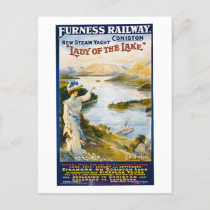 Lady of the Lake, Steam Yacht, UK, Vintage Postcard