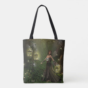 Lady of the Lanterns All-Over Print Tote Bag