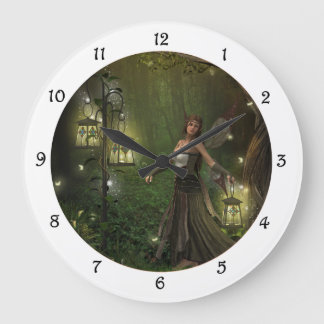 Lady of the Lanterns Wall Clock