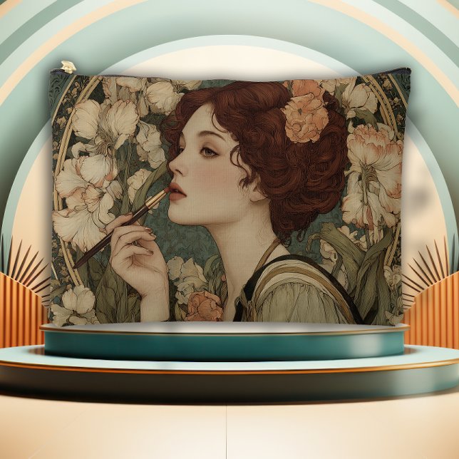 Lady of the Lilies Art Nouveau Accessory Pouch (Creator Uploaded)