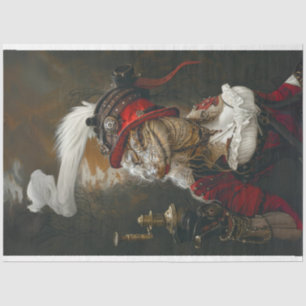 Lady of the Night Alligator Decoupage  Tissue Paper