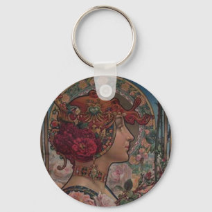 Lady of the roses keychain