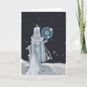 Lady of the Snow Holiday Card
