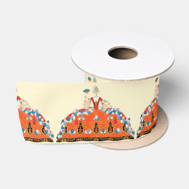 LADY ORANGE,BEAUTY FASHION COSTUME DESIGN SATIN RIBBON (Spool)