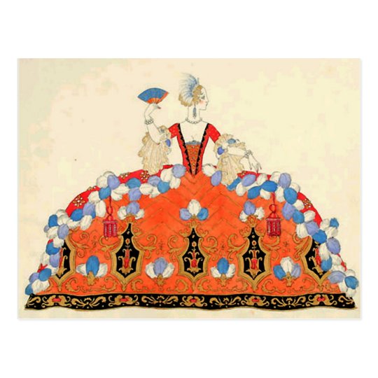 LADY ORANGE FASHION COSTUME DESIGNER MAKEUP ARTIST POSTCARD