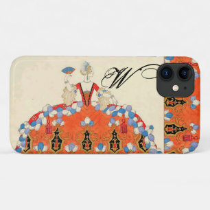 LADY ORANGE FASHION COSTUME DESIGNER MONOGRAM iPhone 11 CASE