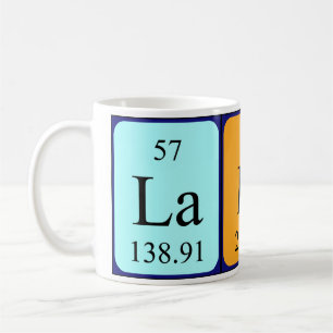 Lady periodic table name mug