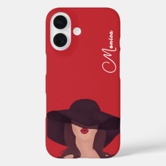 Lady Personalised Name Case-Mate iPhone 16 Case