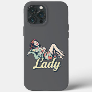 "Lady Pin-Up Art iPhone 13 Pro Max Case 