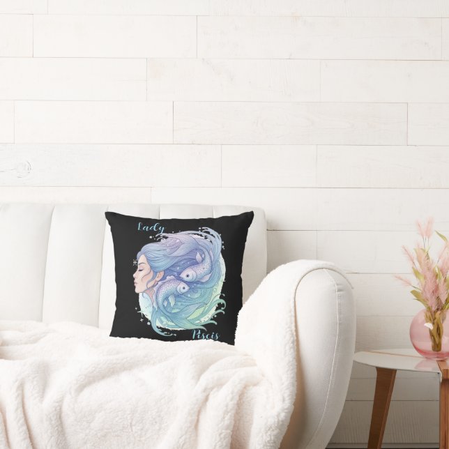 Lady Pisces Cushion – Spiritual Art for Your Home (Couch)