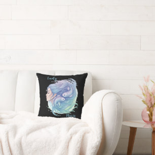 Lady Piscis Cojín - Spiritual art for your home Throw Pillow