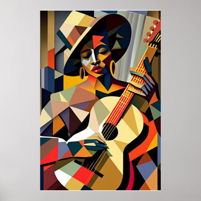 LADY PLAYING THE BLUES Poster (Front)