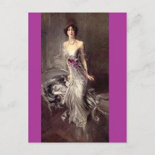 Lady Portrait - Boldini Postcard