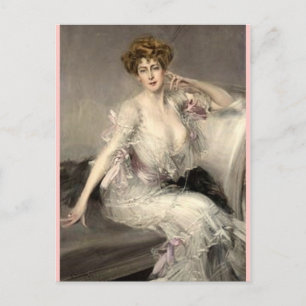 Lady Portrait - Boldini Postcard