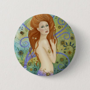 Lady Poseidon 2 Inch Round Button