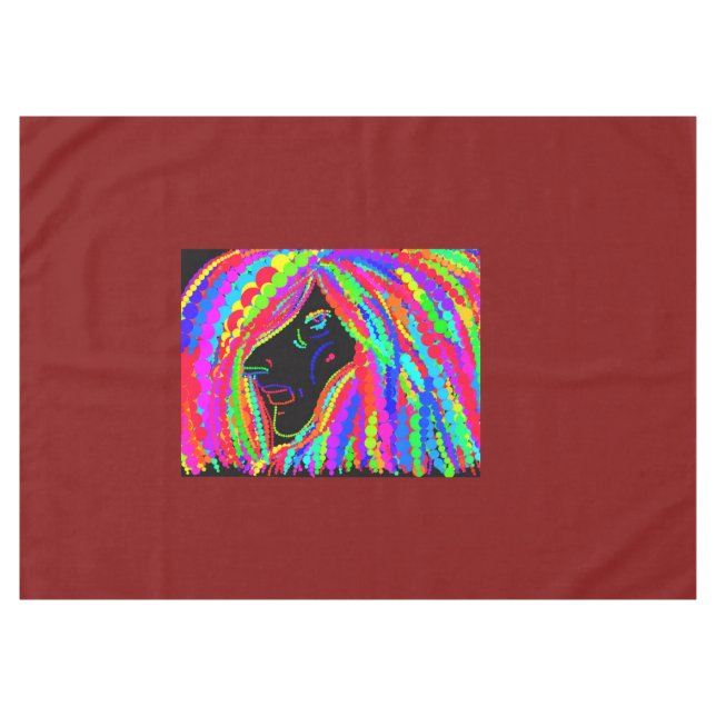 Lady Rainbow Tablecloth (Front (Horizontal))
