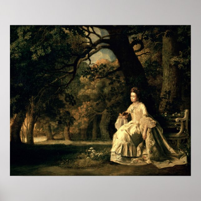 Lady reading in a Park, c.1768-70 Poster (Front)
