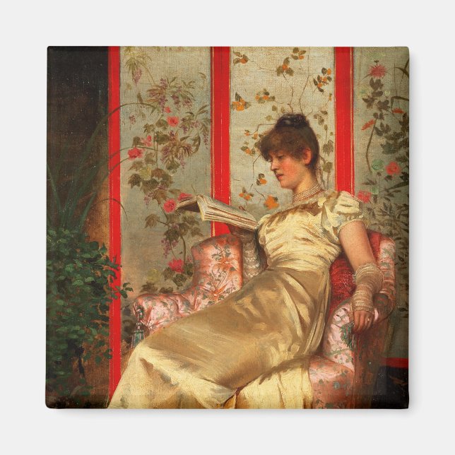 Lady Reading Magnet (Front)