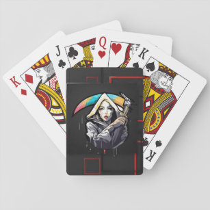 Lady Reaper Death - Latest Techy Playing Cards