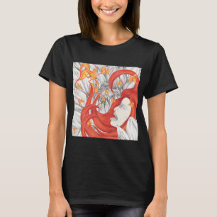 Lady Red and the Flowers from Hell T-Shirt