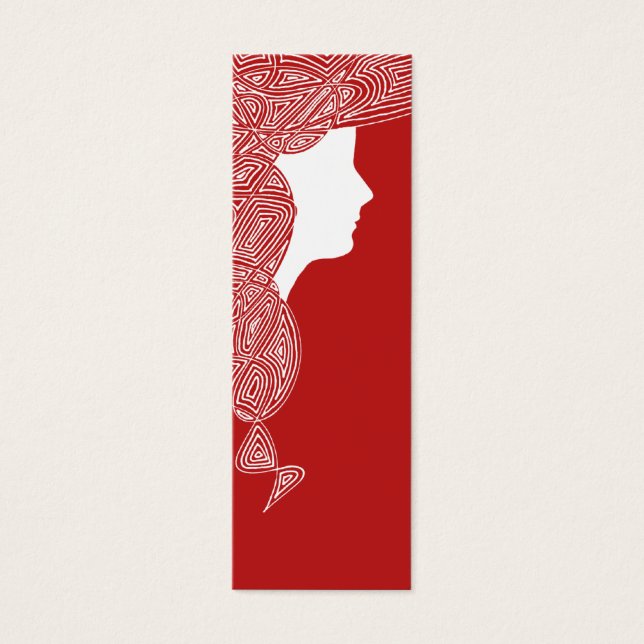 Lady Red Mini Bookmarks (Front)