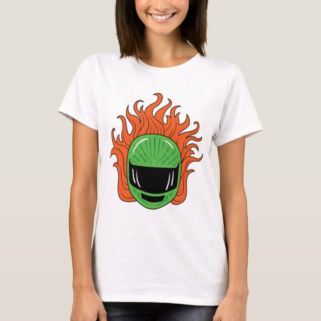 Lady Rider - Green T-Shirt (Front)