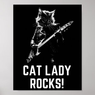 Lady Rocks! Guitar Ladies Madam President Kamala H Poster