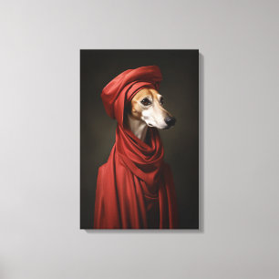 Lady Saluki Dog Canvas Print
