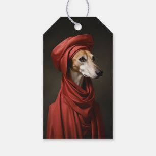 Lady Saluki Dog Gift Tags