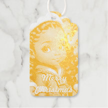 Lady Santa Foil Gift Tag
