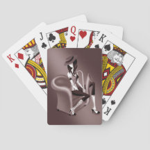 Lady Saxophonist - Jazz-Inspired Playing Card