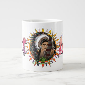 Lady Sioux Large Coffee Mug