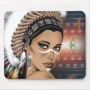Lady Sioux Mouse Pad