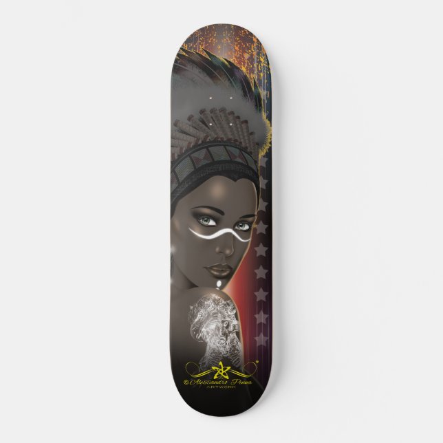 Lady Sioux Skateboard (Front)