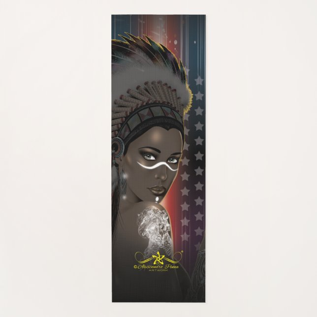 Lady Sioux Yoga Mat (Front)