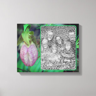 Lady Slipper Orchid Create Your Own Photo Canvas Print